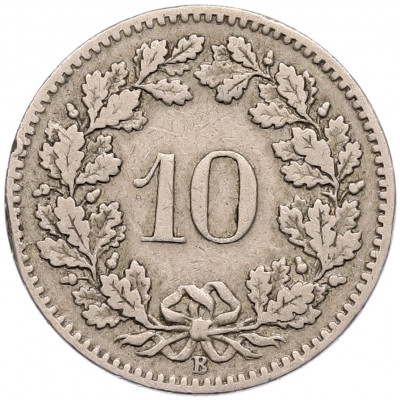 10 раппенов 1901 года Швейцария