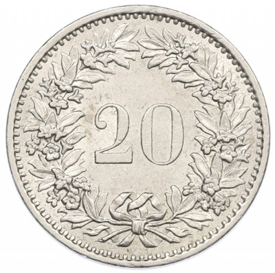 20 раппенов 1976 года Швейцария