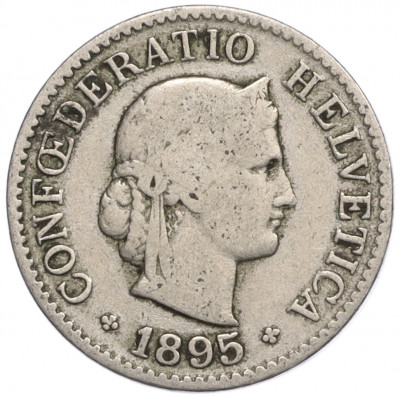 5 раппенов 1895 года Швейцария
