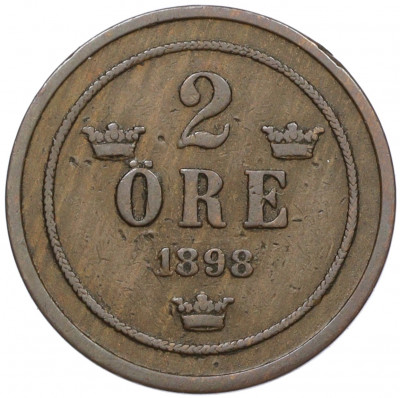 2 эре 1898 года Швеция