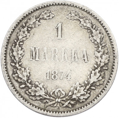 1 марка 1874 года Русская Финляндия