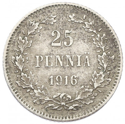 25 пенни 1916 года Русская Финляндия