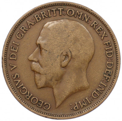 1 пенни 1915 года Великобритания