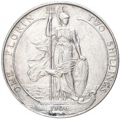 1 флорин (2 шиллинга) 1906 года Великобритания