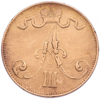 5 пенни 1888 года Русская Финляндия