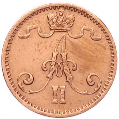 1 пенни 1872 года Русская Финляндия