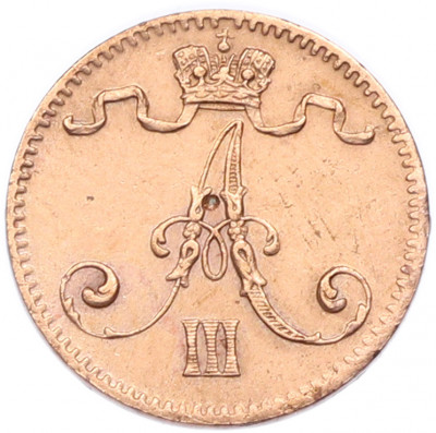 1 пенни 1888 года Русская Финляндия