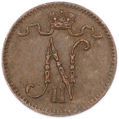 1 пенни 1907 года Русская Финляндия