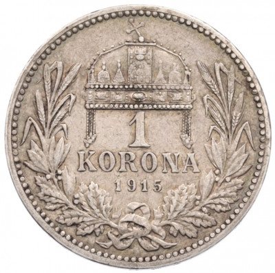 1 крона 1915 года Венгрия