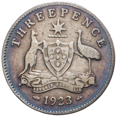 3 пенса 1923 года Австралия