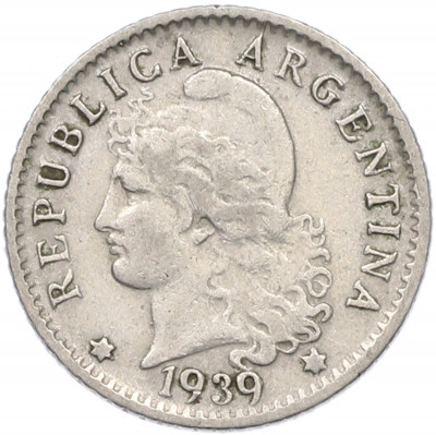 5 сентаво 1939 года Аргентина