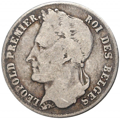 1/2 франка 1838 года Бельгия