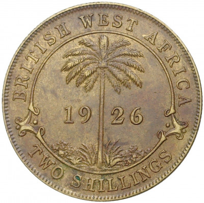 2 шиллинга 1926 года Британская Западная Африка