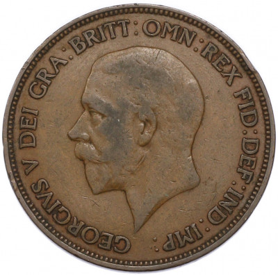 1 пенни 1936 года Великобритания