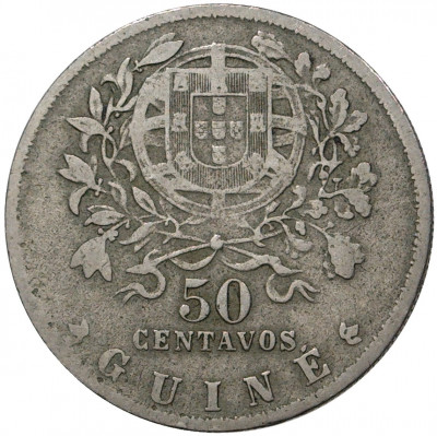 50 сентаво 1933 года Португальская Гвинея