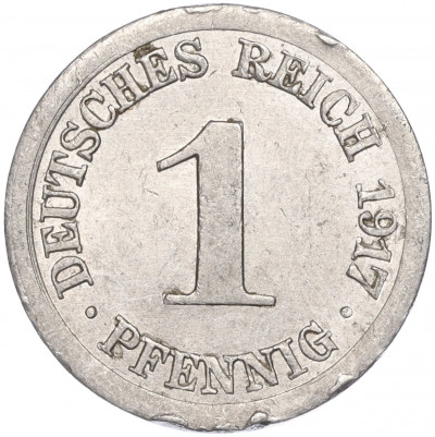 1 пфенниг 1917 года E Германия