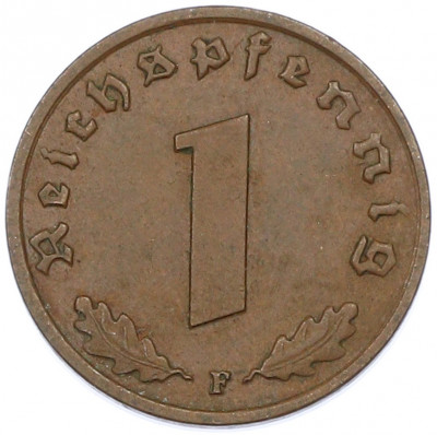 1 рейхспфенниг 1939 года F Германия