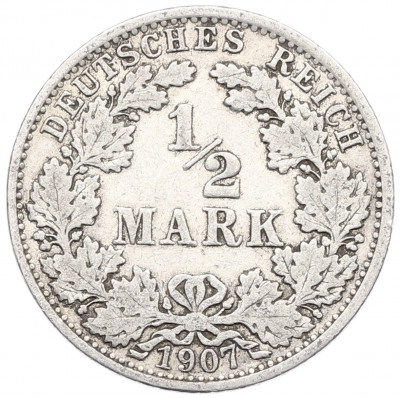1/2 марки 1907 года A Германия
