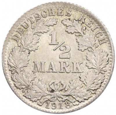 1/2 марки 1918 года D Германия
