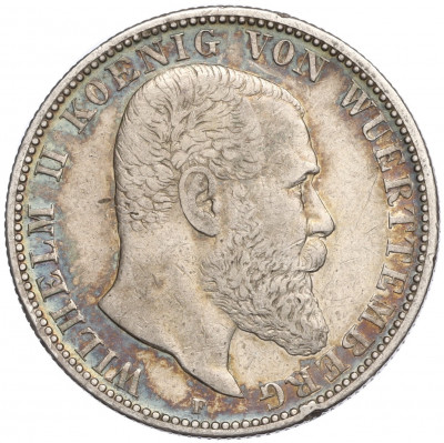 2 марки 1904 года F Германия (Вюртемберг)