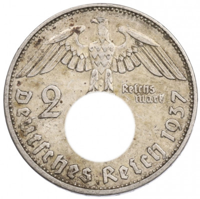 2 рейхсмарки 1937 года E Германия
