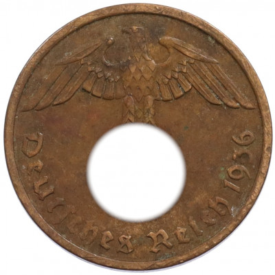 2 рейхспфеннига 1936 года A Германия