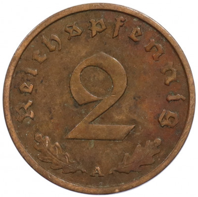 2 рейхспфеннига 1936 года A Германия