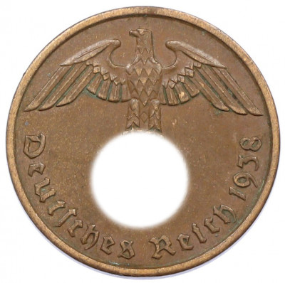 2 рейхспфеннига 1938 года A Германия
