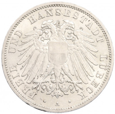 3 марки 1910 года Германия (Любек)