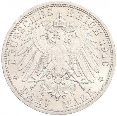 3 марки 1910 года Германия (Любек)