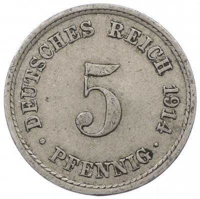 5 пфеннигов 1914 года A Германия