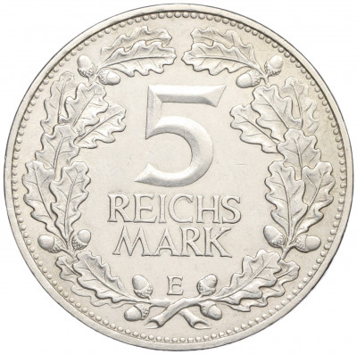 5 рейхсмарок 1925 года E Германия «Тысячелетие Рейнланда»