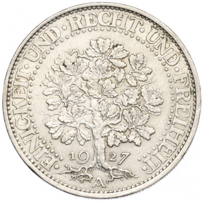 5 рейхсмарок 1927 года A Германия