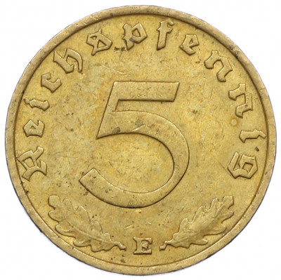 5 рейхспфеннигов 1938 года E Германия
