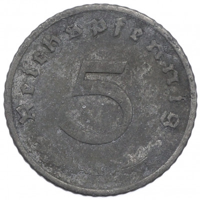5 рейхспфеннигов 1942 года F Германия