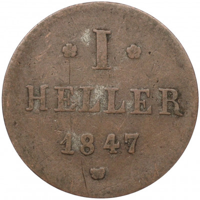 1 геллер 1847 года Гессен-Дармштадт