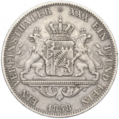 1 союзный талер 1858 года Бавария