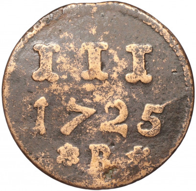 3 пфеннига 1725 года Росток