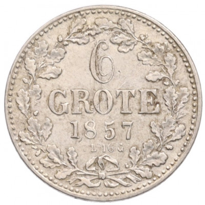 6 гротенов 1857 года Бремен