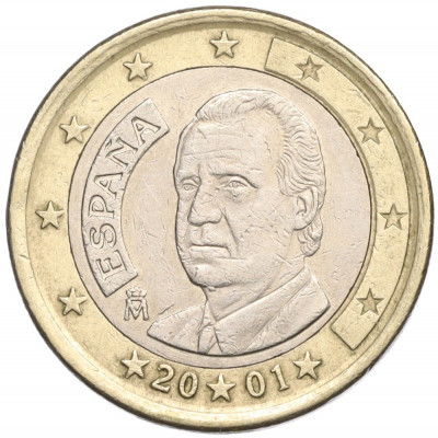 1 евро 2001 года Испания