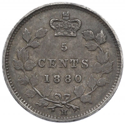 5 центов 1880 года Канада