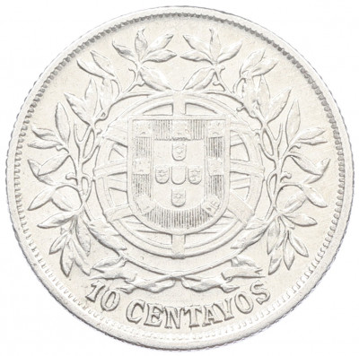 10 сентаво 1915 года Португалия