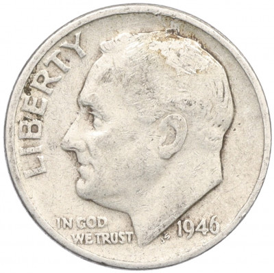1 дайм (10 центов) 1946 года США