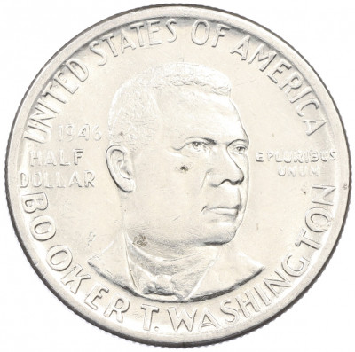1/2 доллара (50 центов) 1946 года США «Букер Талиафер Вашингтон»