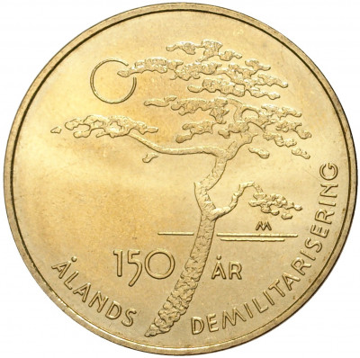 5 евро 2006 года Финляндия «150 лет демилитаризации Аландов»