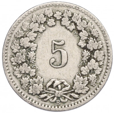 5 раппенов 1906 года Швейцария
