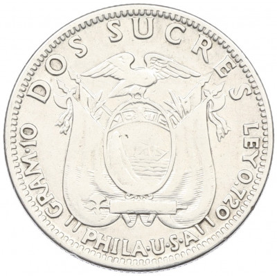 2 сукре 1928 года Эквадор