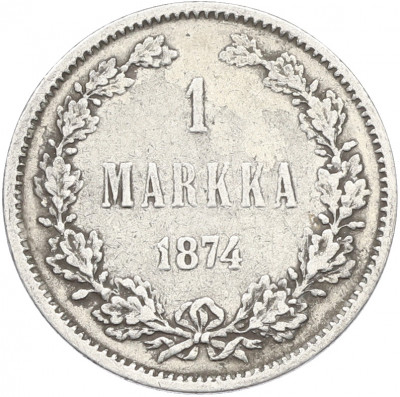 1 марка 1874 года Русская Финляндия