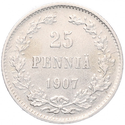 25 пенни 1907 года L Русская Финляндия