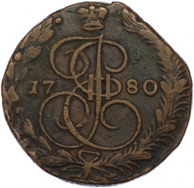 5 копеек 1780 года ЕМ